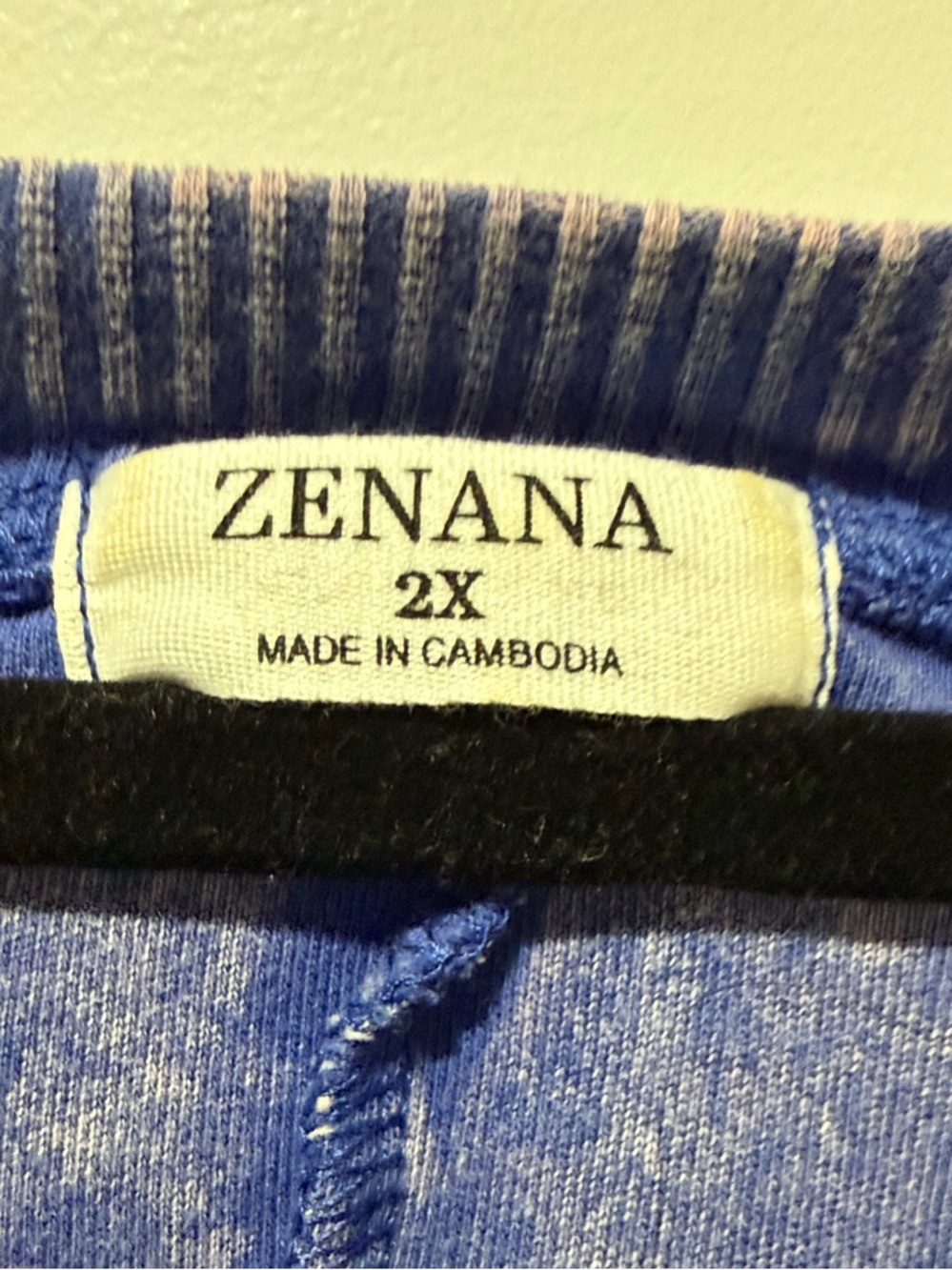 Zenana Outfitters Washed Lavender Pullover Sweatshirt - Picture 2 of 5